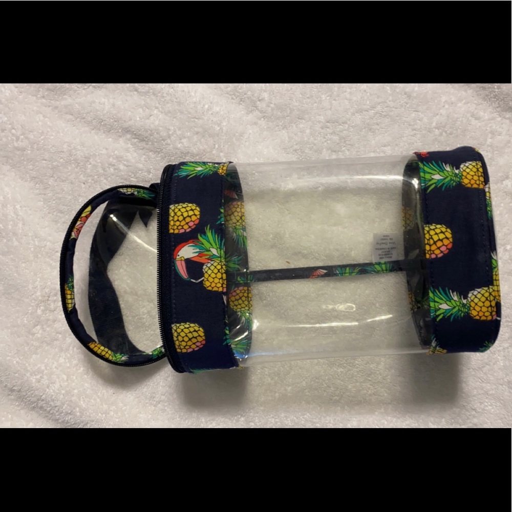 Vera Bradley pineapple print lotion/sunscreen bag